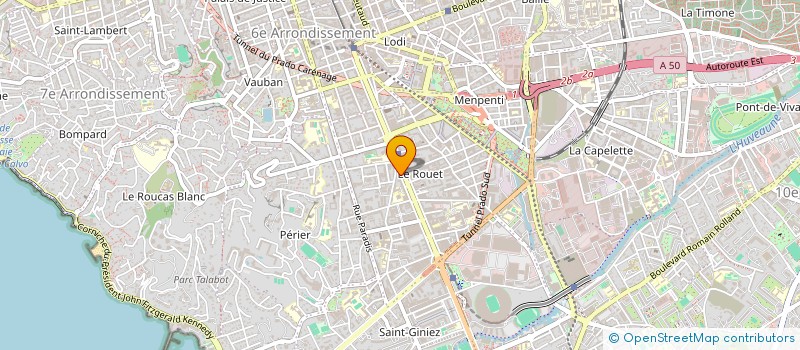 localisation de l'entreprise ARTISTS LIVE PRODUCTION  MARSEILLE