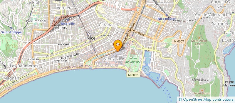 localisation de l'entreprise ARTISUD à NICE