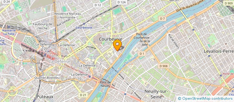 localisation de l'entreprise ARTISYS  COURBEVOIE