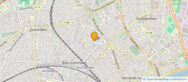 localisation de l'entreprise ARTITANE à BOIS-COLOMBES
