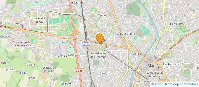 localisation de l'entreprise ARTITUDE COMMUNICATION à LE MANS