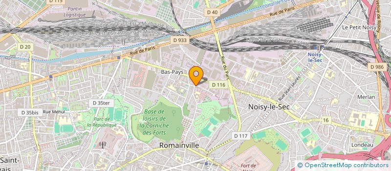 localisation de l'entreprise ARTIUM à ROMAINVILLE