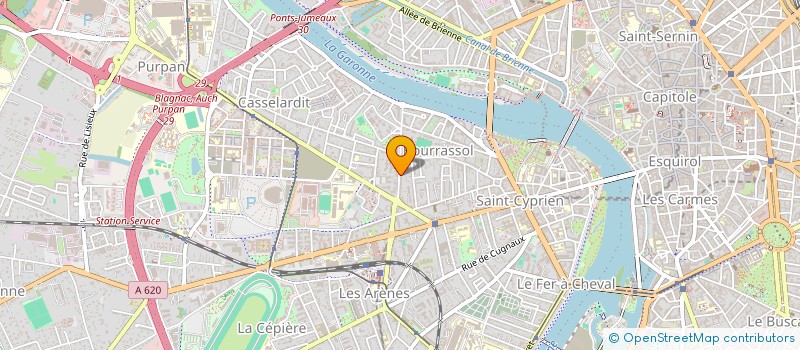 localisation de l'entreprise ARTIUM à TOULOUSE