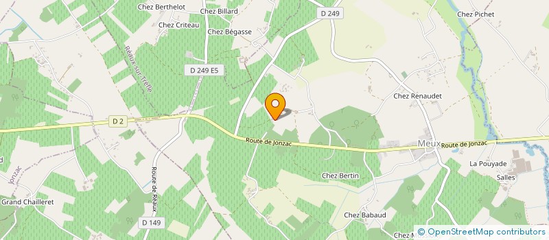 localisation de l'entreprise ARTIVE à CHAMPAGNAC