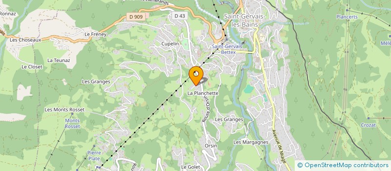 localisation de l'entreprise ARTIVI à SAINT-GERVAIS-LES-BAINS