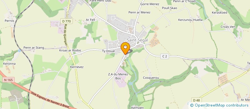 localisation de l'entreprise ARTIZ'ANS  SAINT-SEGAL