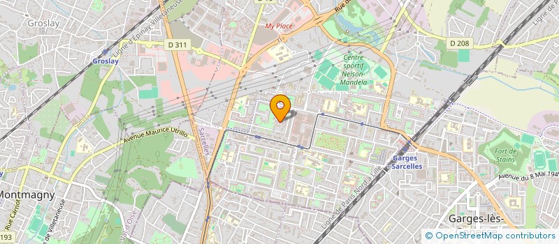 localisation de l'entreprise ARTIZANA 95 à SARCELLES