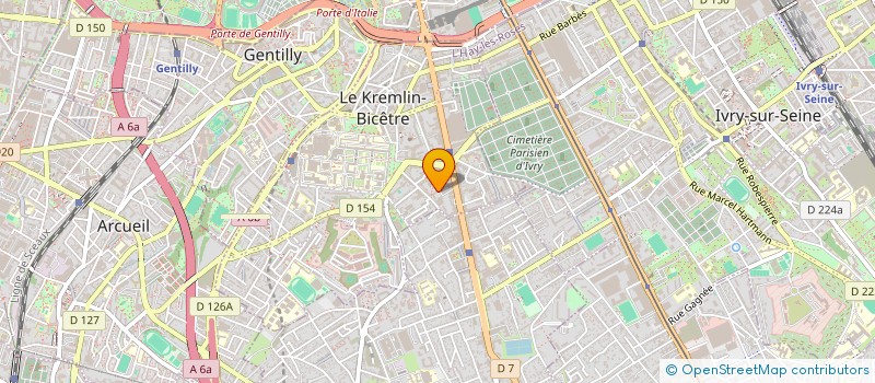 localisation de l'entreprise ARTKANE COLLECTIF DES PLASTICIENS DU KREMLIN-BICETRE à LE KREMLIN-BICETRE