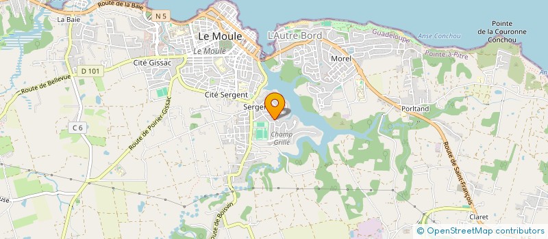 localisation de l'entreprise ARTKELA à LE MOULE