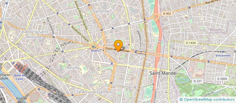 localisation de l'entreprise ARTLAINE SARL à PARIS