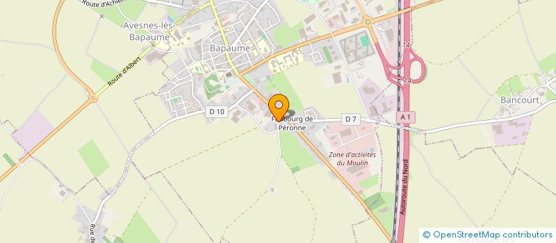 localisation de l'entreprise ARTLASER à BAPAUME