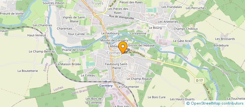 localisation de l'entreprise ARTLEQUIN à CORMERY