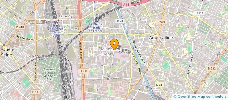 localisation de l'entreprise ARTLIFE PRO ( ALP )  AUBERVILLIERS