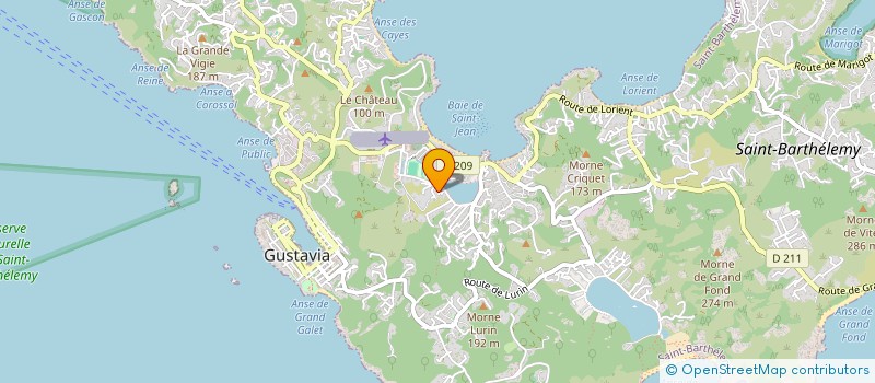 localisation de l'entreprise ARTLIGHT à SAINT BARTHELEMY