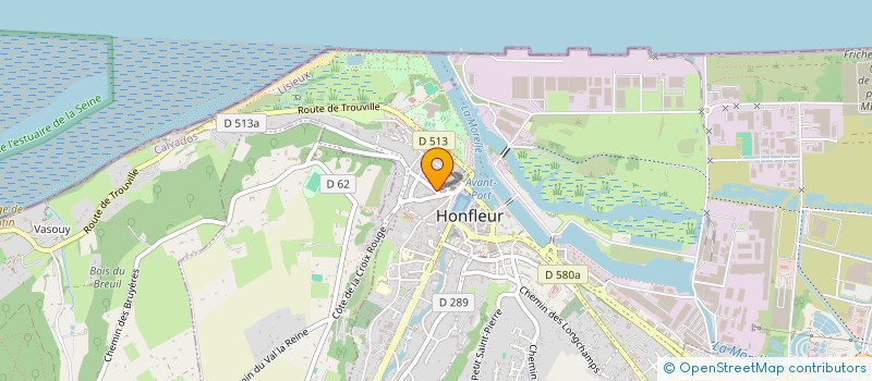 localisation de l'entreprise ARTLINX SAS  HONFLEUR