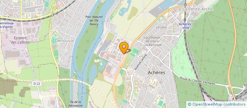 localisation de l'entreprise ARTMAT  ACHERES