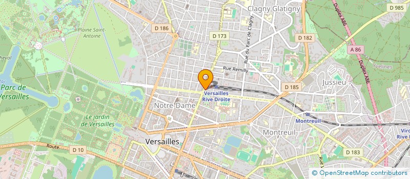 localisation de l'entreprise ARTMEDEO à VERSAILLES