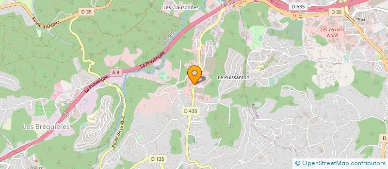 localisation de l'entreprise ARTMEDI à VALLAURIS