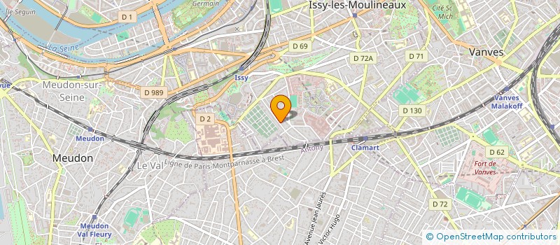 localisation de l'entreprise ARTMEN à ISSY-LES-MOULINEAUX