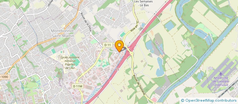 localisation de l'entreprise ARTMONI ART-THERAPIE MODERNE EN ISERE  MONTBONNOT-SAINT-MARTIN