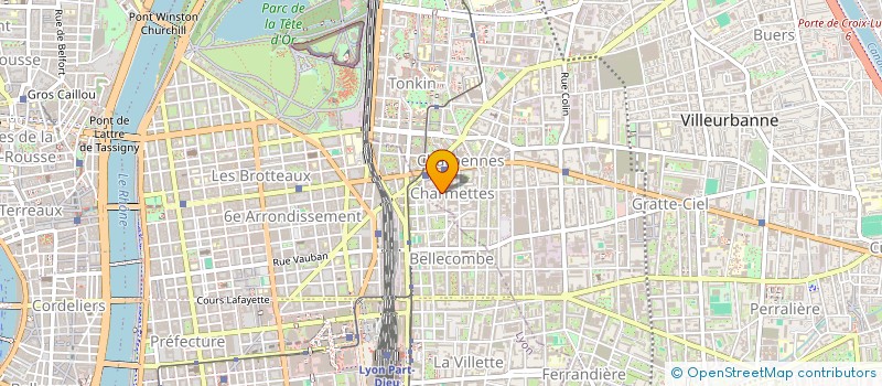 localisation de l'entreprise ARTNET à VILLEURBANNE