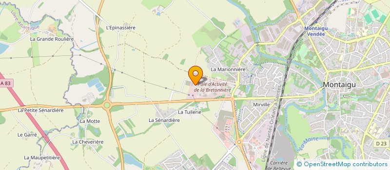 localisation de l'entreprise ARTO à MONTAIGU-VENDEE