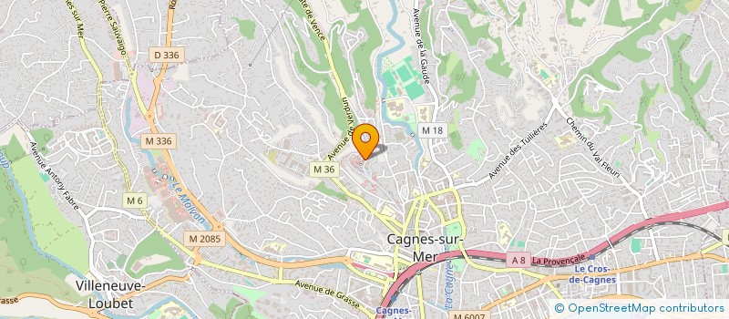 localisation de l'entreprise ARTO BAR RESTAURANT à CAGNES-SUR-MER