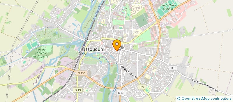 localisation de l'entreprise ARTOCARPUS à ISSOUDUN
