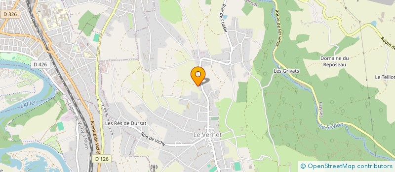 localisation de l'entreprise ARTOE  LE VERNET