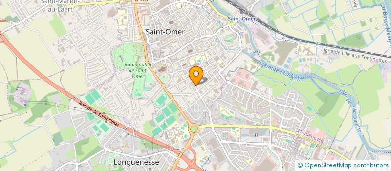 localisation de l'entreprise ARTOIS AUTO ECOLE à SAINT-OMER