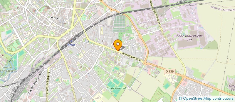 localisation de l'entreprise ARTOIS BATIMENT RENOVATION à ARRAS