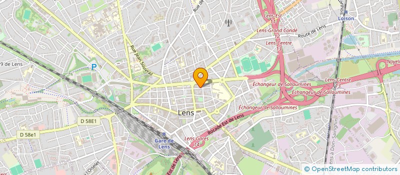 localisation de l'entreprise ARTOIS EXPERTISES IMMOBILIERES à LENS