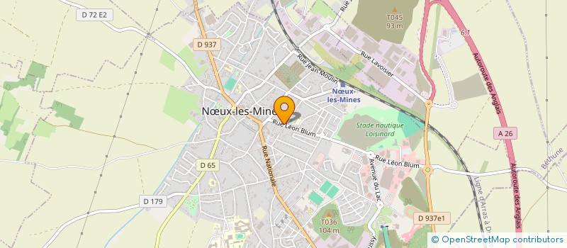 localisation de l'entreprise ARTOIS FIXATION  NUX-LES-MINES