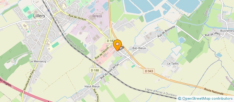 localisation de l'entreprise ARTOIS FLANDRES INVEST  LILLERS