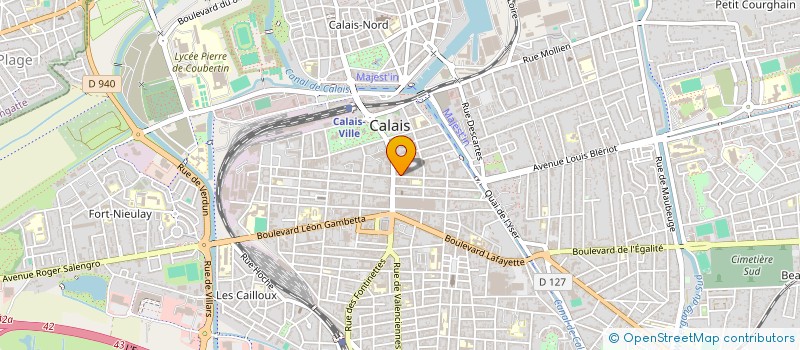 localisation de l'entreprise ARTOIS FRET  CALAIS