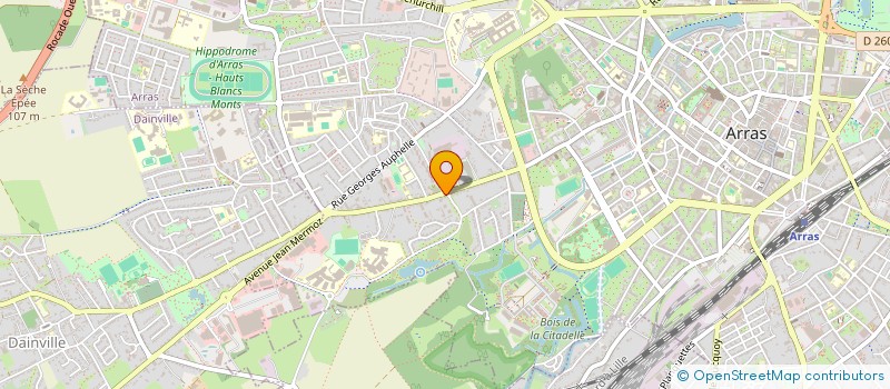 localisation de l'entreprise ARTOIS HAINAUT MENUISERIE ISOLATION à ARRAS