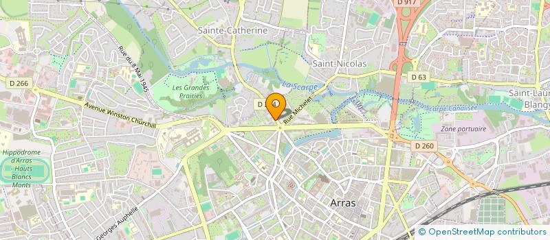 localisation de l'entreprise ARTOIS IMMO à ARRAS