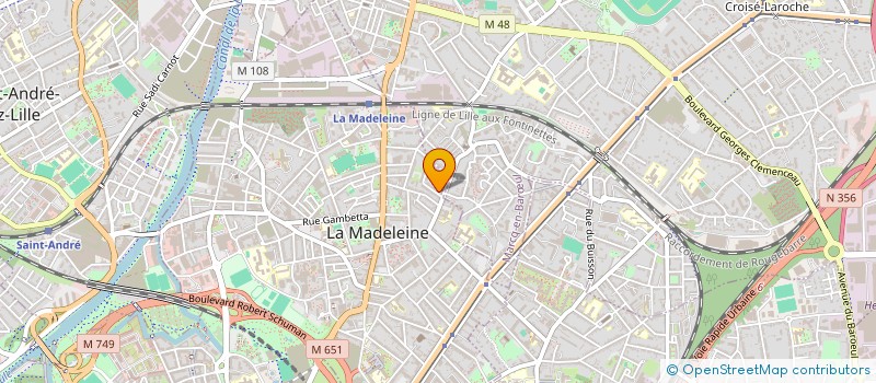 localisation de l'entreprise ARTOIS IMMO à LA MADELEINE