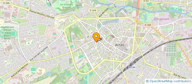 localisation de l'entreprise ARTOIS INVESTISSEMENT SARL à ARRAS