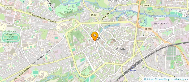 localisation de l'entreprise ARTOIS MACONNERIE à ARRAS