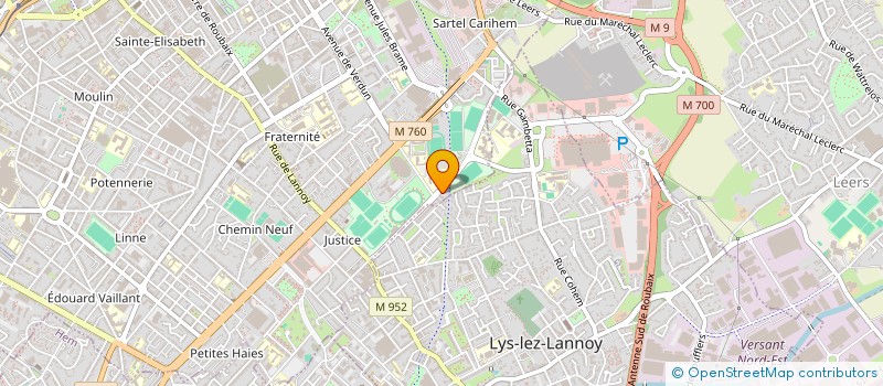 localisation de l'entreprise ARTOIS PARA PLAINE  ROUBAIX