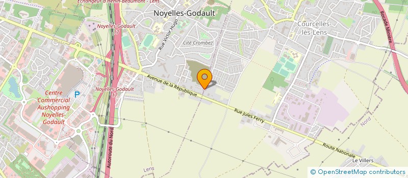 localisation de l'entreprise ARTOIS PLAFONDS à NOYELLES-GODAULT