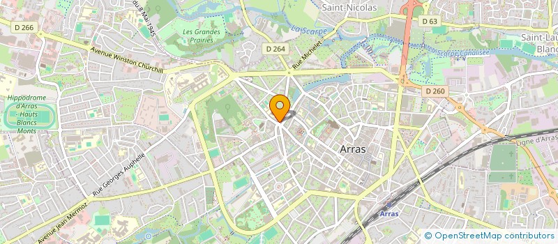 localisation de l'entreprise ARTOIS POPPINS à ARRAS