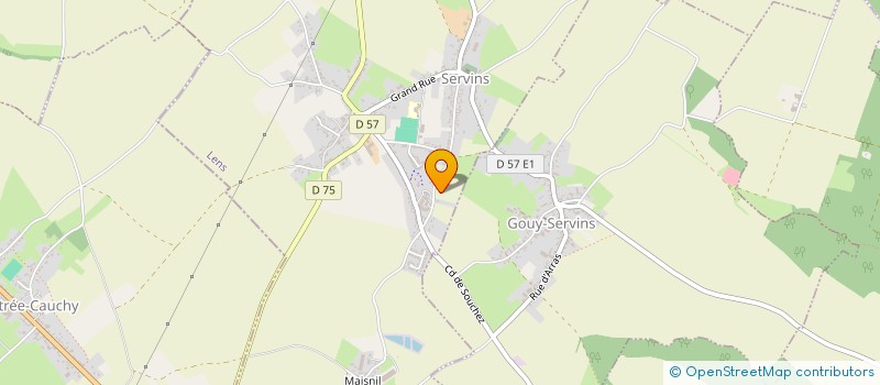 localisation de l'entreprise ARTOIS.PTITSERVICES.COM  SERVINS