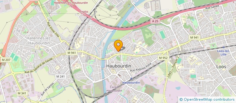 localisation de l'entreprise ARTOIS STYLE CONSTRUCTION  HAUBOURDIN