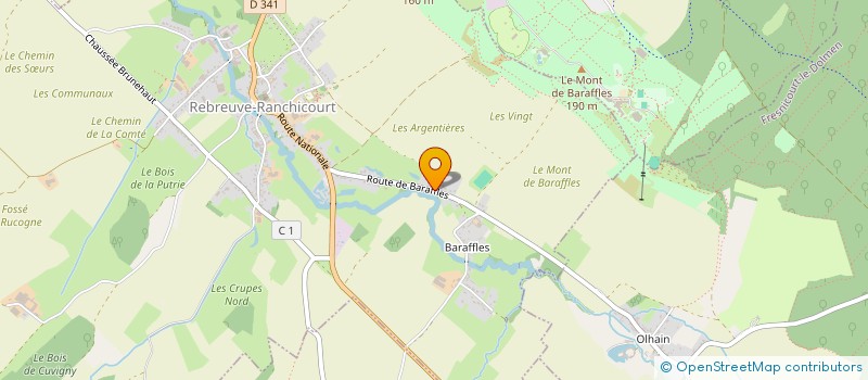 localisation de l'entreprise ARTOIS VIDANGES  REBREUVE-RANCHICOURT