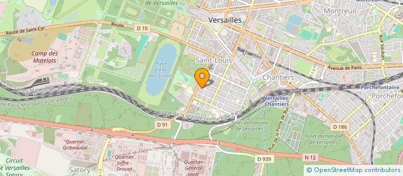 localisation de l'entreprise ARTOISARMORIQUE SOLUTIONS à VERSAILLES