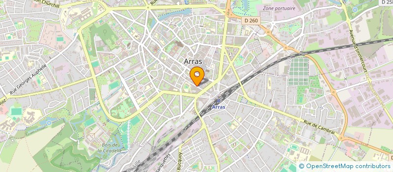localisation de l'entreprise ARTOISINE à ARRAS