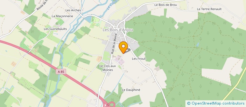 localisation de l'entreprise ARTOITECH  LES BOIS D'ANJOU