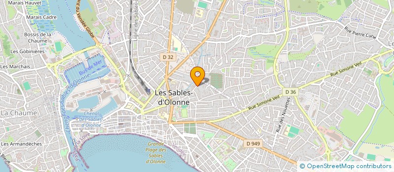 localisation de l'entreprise ARTOITURE à LES SABLES D'OLONNE